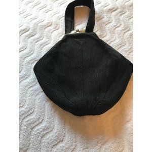 Vintage Black Monarch  Genuine Corde   Purse Bag
